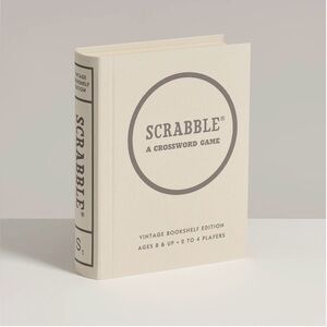New/Never Used Scrabble Vintage Bookshelf Edition